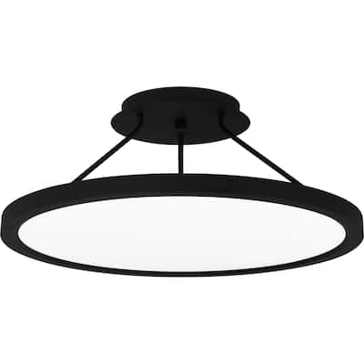 Outskirts Integrated LED Earth Black Semi-Flush Mount - Earth Black