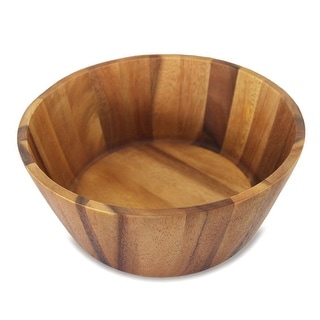 Red Vanilla Acacia Wood Light Salad Bowl