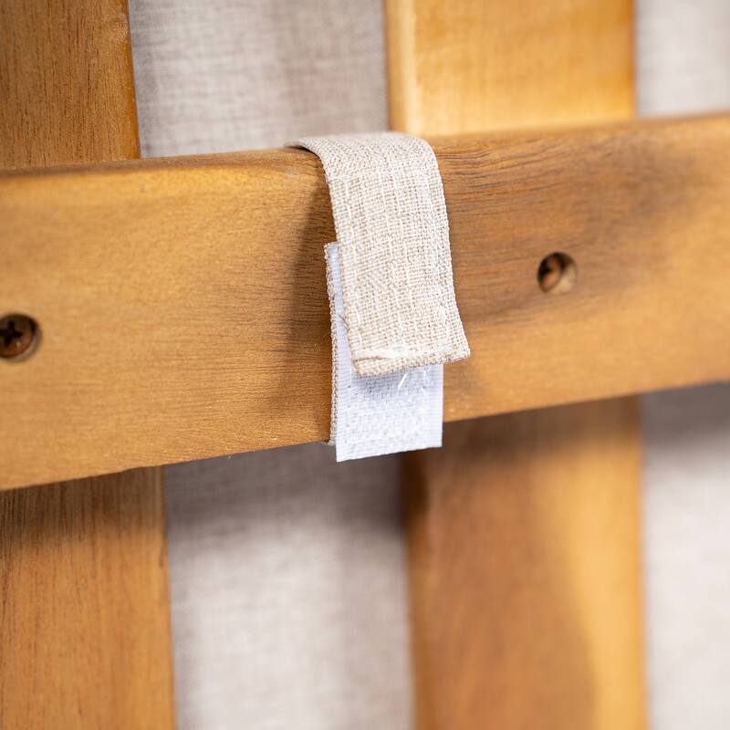 Christopher Knight Home - Outdoor Acacia Wood 3-Seater Sofa with Cushions