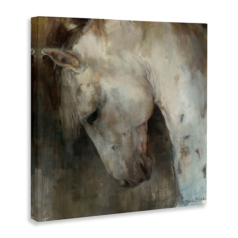 Stupell Rustic Horse Portrait Canvas Wall Art Design By Marilyn Hageman
