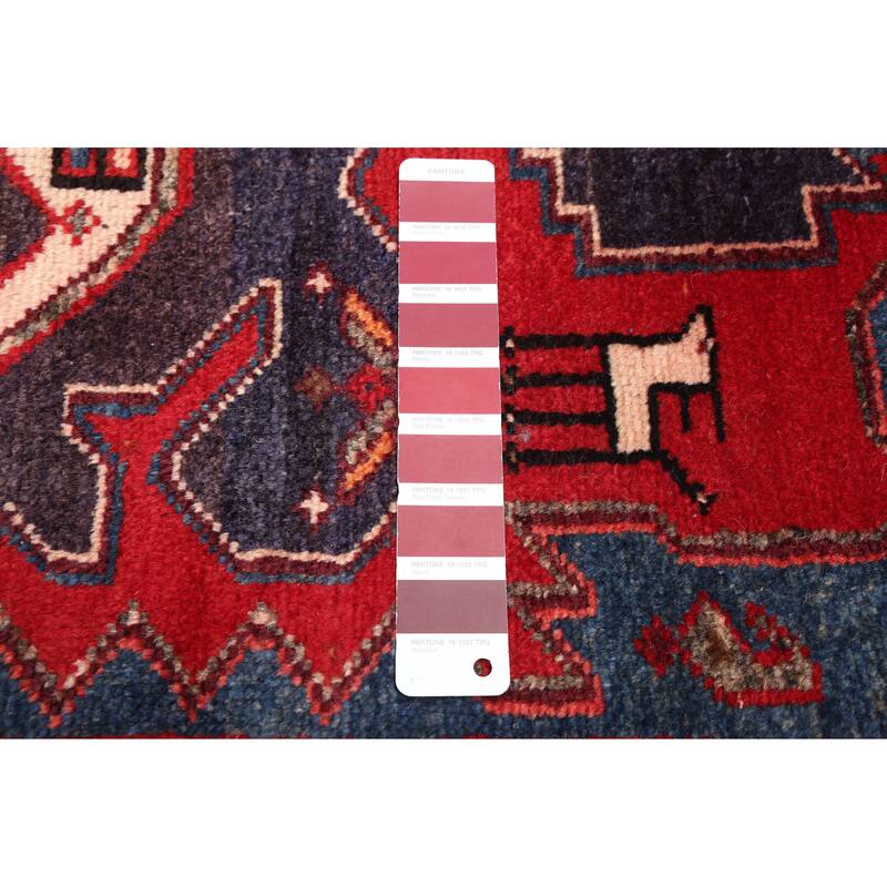 ECARPETGALLERY Hand-knotted Anatolian Vintage Red Wool Rug - 3'3 x 9'9