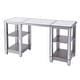 preview thumbnail 6 of 8, SEI Furniture Vedlin Mirrored Office Computer Desk