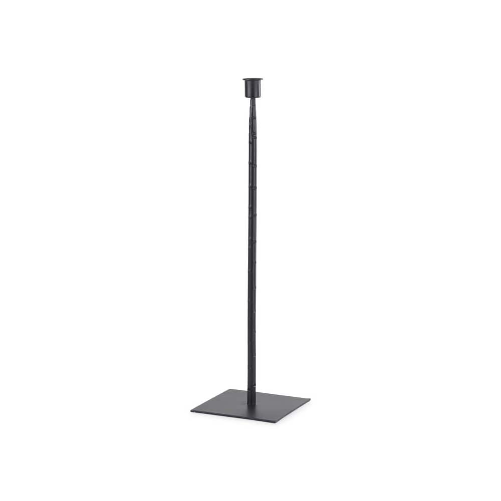 Porter 4.5L x 4.5W x 12.0H Small Black Iron Candle Holder