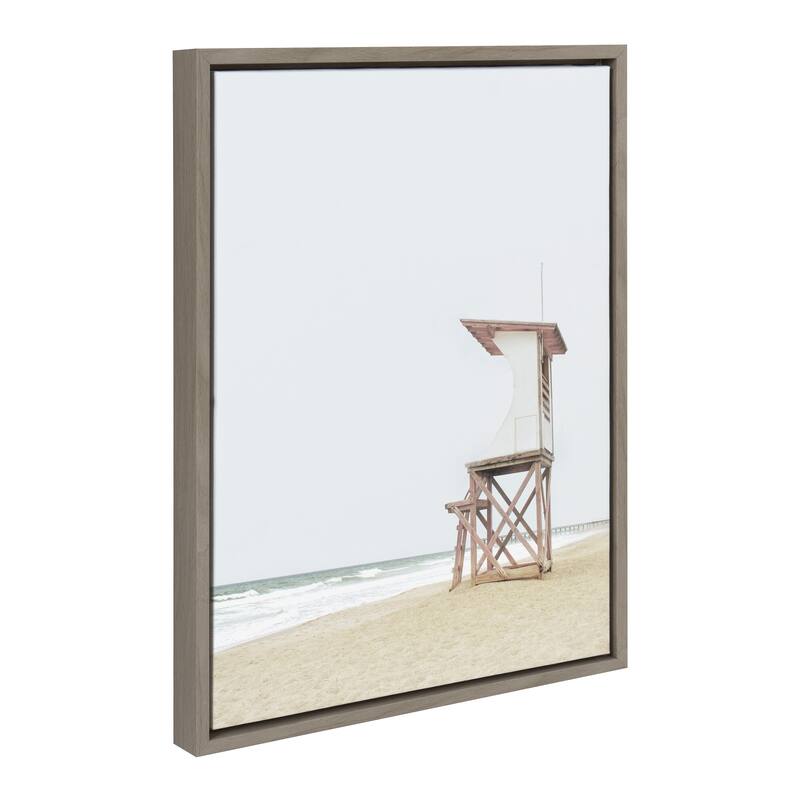 Kate and Laurel Lifeguard Tower Canvas by The Creative Bunch Studio