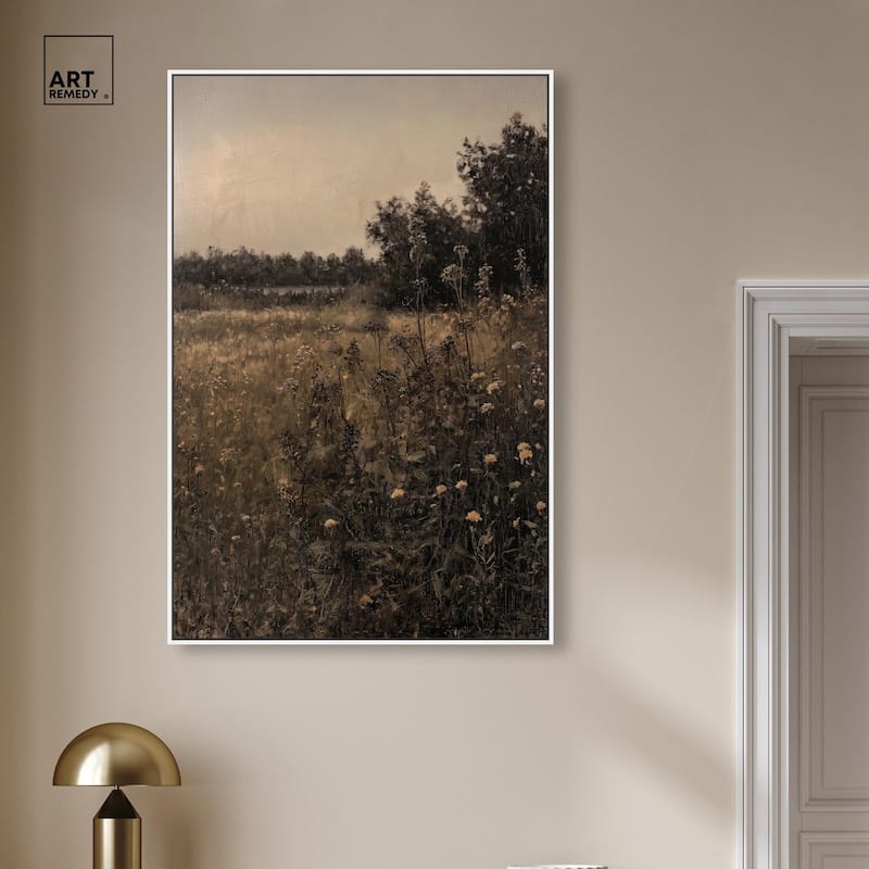 Vintage Meadow Canvas by Art Remedy