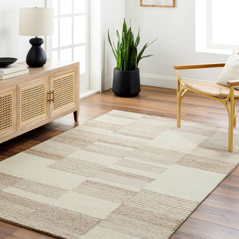 Cayla Global Area Rug - Beige/Tan - 9' x 12'