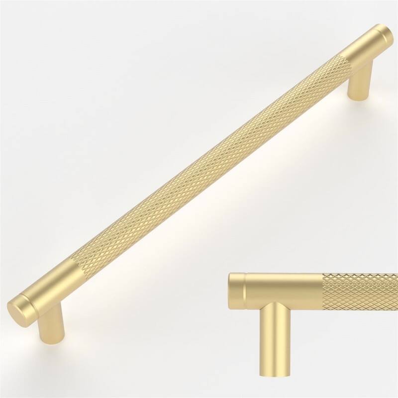 10 Pack Drawer Pulls - 1"L x 1"W - Gold