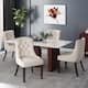 Hayden Modern Tufted Fabric Dining Chairs (Set of 4) by Christopher Knight Home