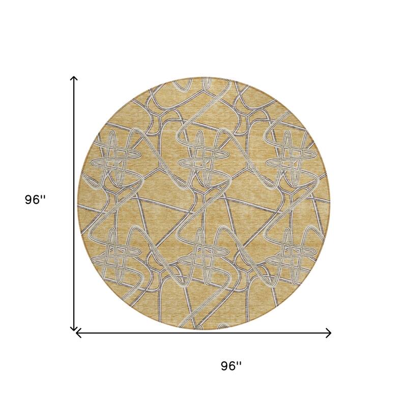 HomeRoots Geometric Contemporary Rectangle Outdoor Rug