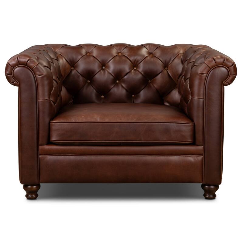 Poly & Bark Lyon Lounge Chair - Genuine Italian Leather