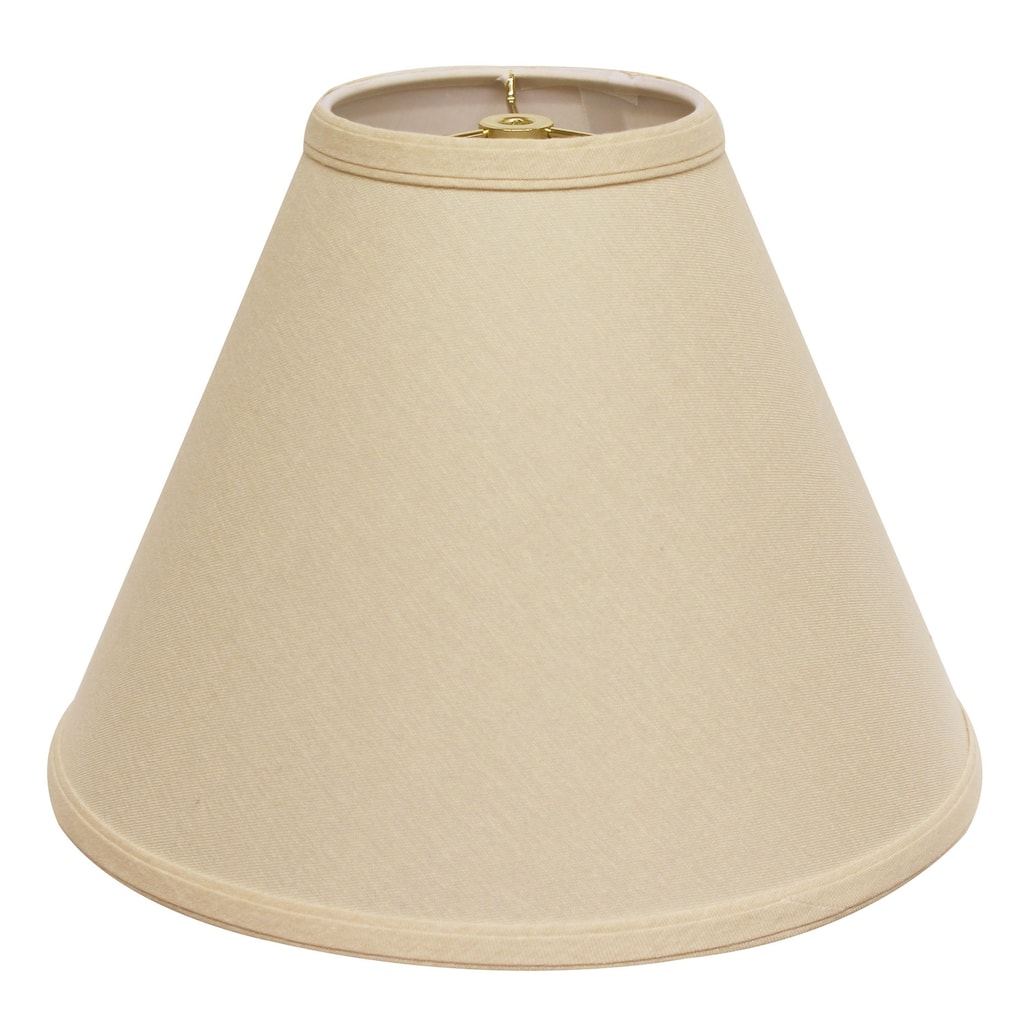 Cloth & Wire Slant Deep Cone Hardback Lampshade with Washer Fitter
