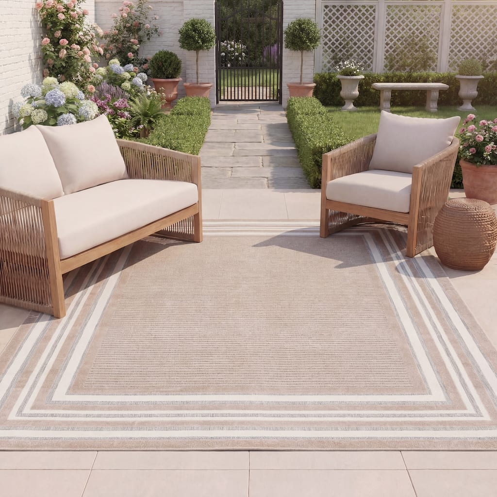 SAFAVIEH Cabana Pratima Indoor/Outdoor Waterproof Patio Backyard Rug