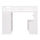 preview thumbnail 29 of 53, Muti-Functional Twin Size Loft Bed with Desk and Wardrobe, Solid Guardrails and Ladder