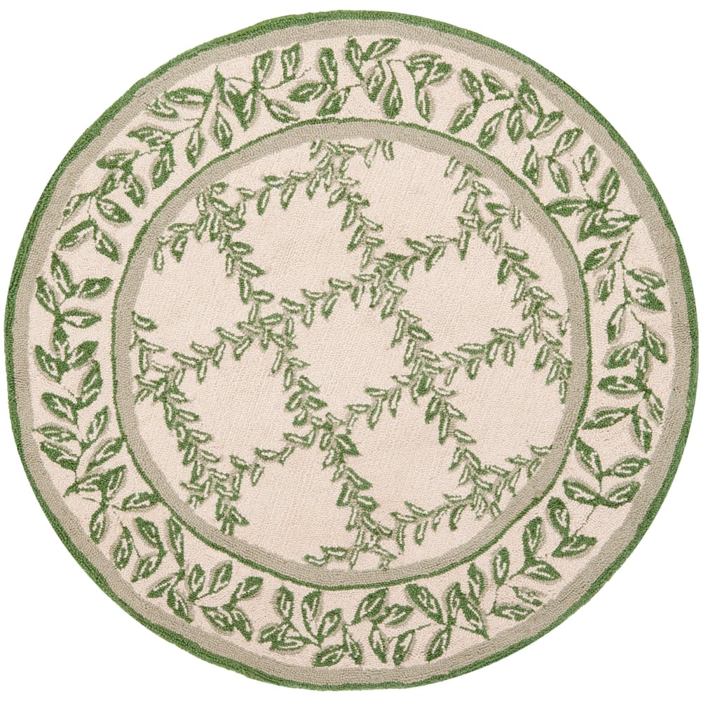 SAFAVIEH Handmade Chelsea Sunstripe Trellis French Country Wool Rug