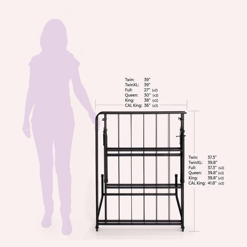 18 Inch Metal Platform Bed Frame by Crown Comfort