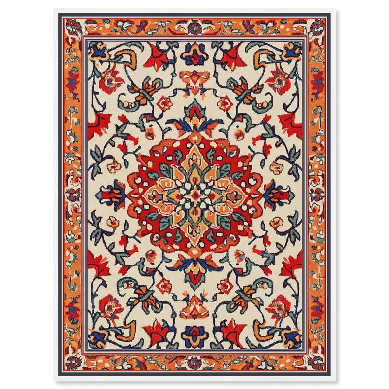 Morrocan Garden II Canvas by Art Remedy - White - 36" x 45"
