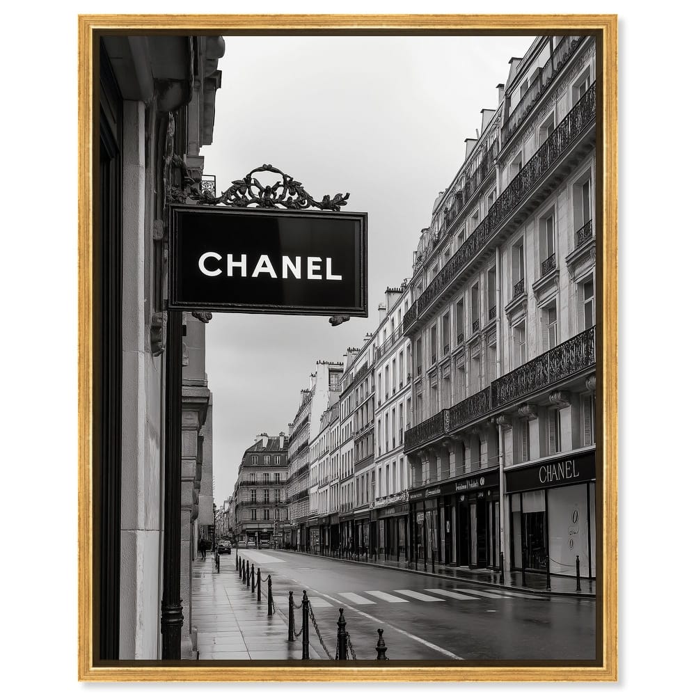 Parisian Fashion Star Canvas by Art Remedy