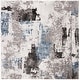 preview thumbnail 47 of 45, SAFAVIEH Craft Ermina Modern Abstract Rug 4' Square - Grey/Blue - Square