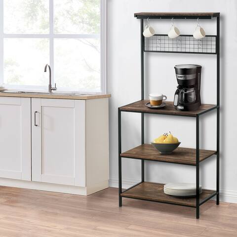 FirsTime & Co. Kona Lucinda Bakers Rack With Hooks