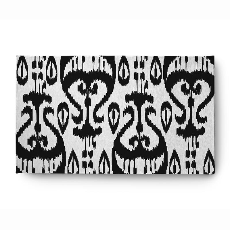 Ikat Soft Chenille Rug - 3' x 5' - White