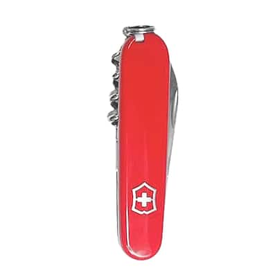 84mm Multitaskers Lightweight Swiss Army Waiter Pocket Knife - Red