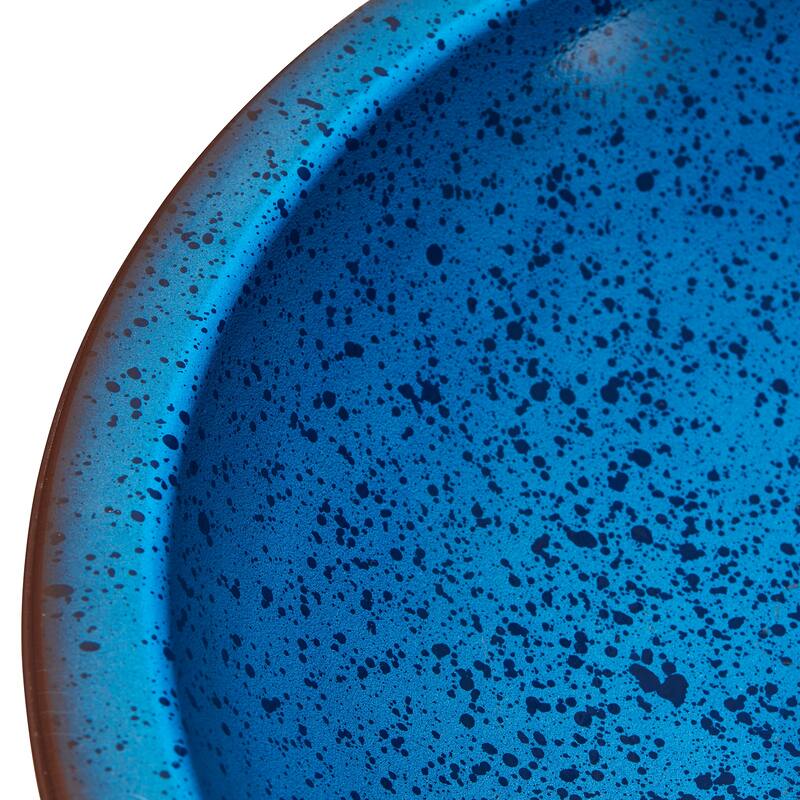 Glitzhome 21.5"H Faux Ceramic Weather-resistant Tall Pedestal Birdbath