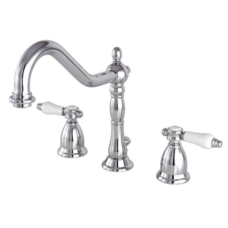 Kingston Brass Victorian Porcelain Widespread Bathroom Faucet