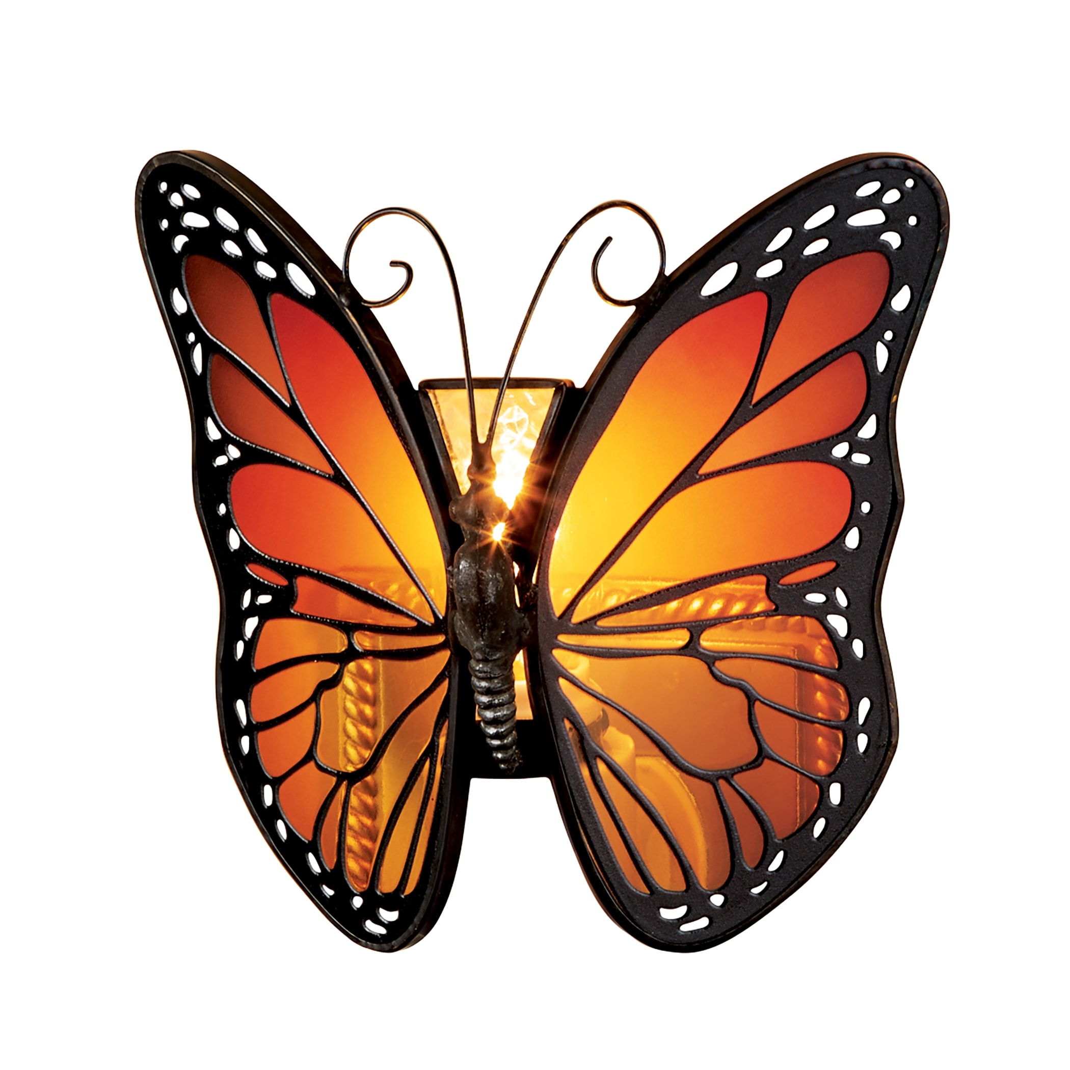 Monarch Butterfly Stained Glass design Night Light NO SIZE On Sale Bed Bath Beyond 37565082
