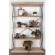 preview thumbnail 38 of 74, Brown Wood 3 Shelves Shelving Unit - 48 x 17 x 34 48 x 17 x 72