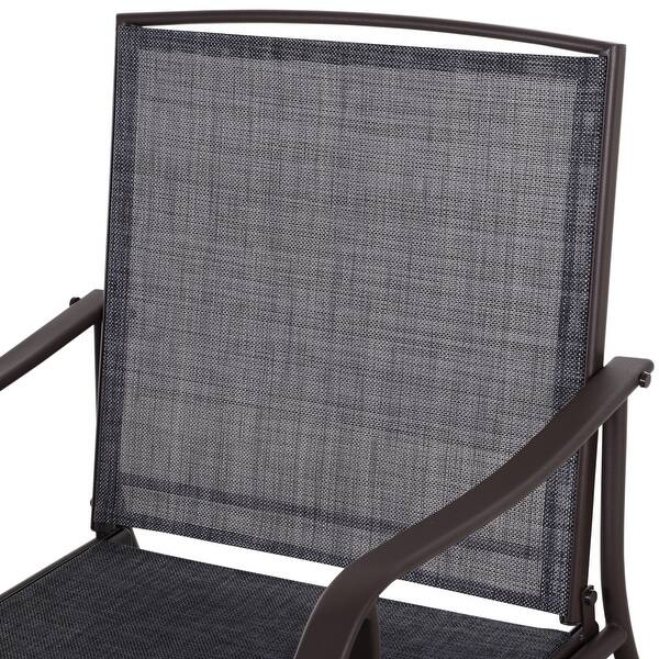 Shop Makan 3 Piece Fabric Glider Chair With Table Set By Havenside