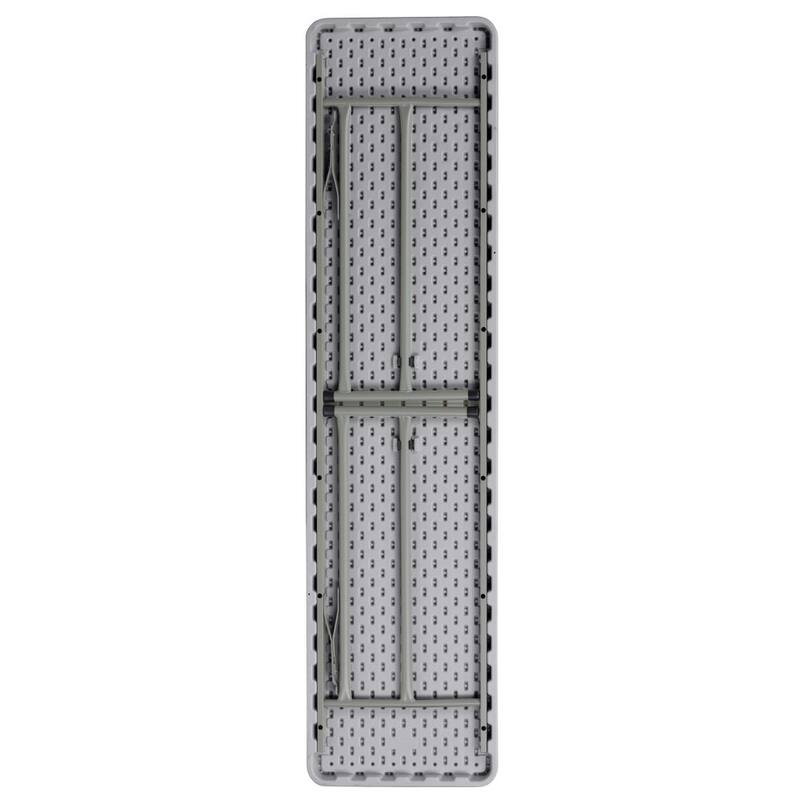 6-Foot Rectangular Granite White Plastic Folding Training Table