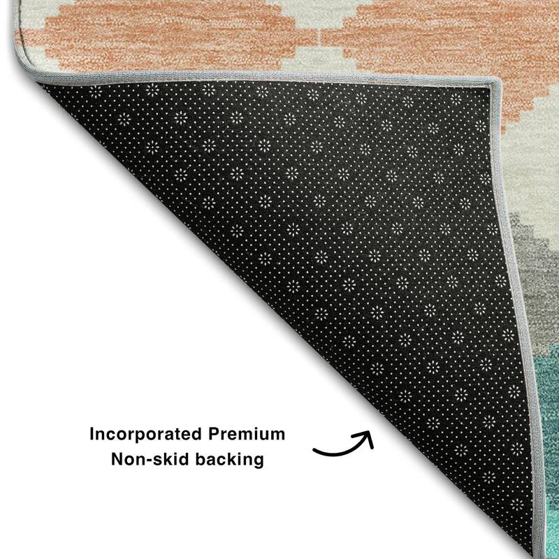 Premium Washable Super Soft Diamond Modern Mayfield Rug