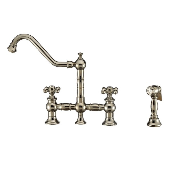 Whitehaus WHKBTCR3-9201-NT Vintage III Plus 1.5 GPM Widespread Faucet
