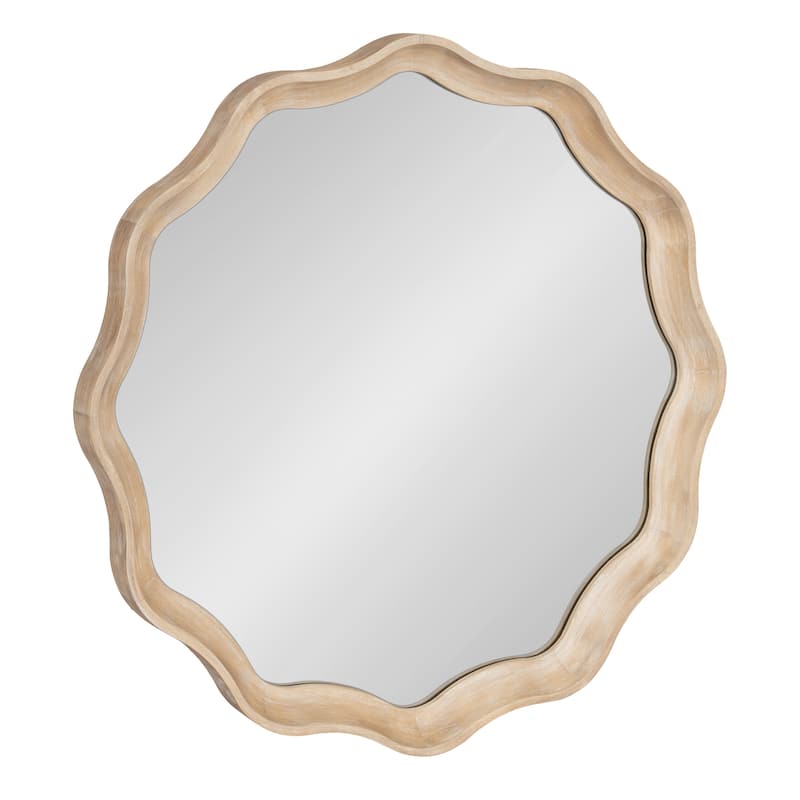 Kate and Laurel Hatherleigh Round Scallop Mirror
