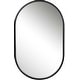 preview thumbnail 1 of 5, Uttermost Varina 32" x 20" Oval Sleek Vanity Bathroom Wall Mirror Satin Black