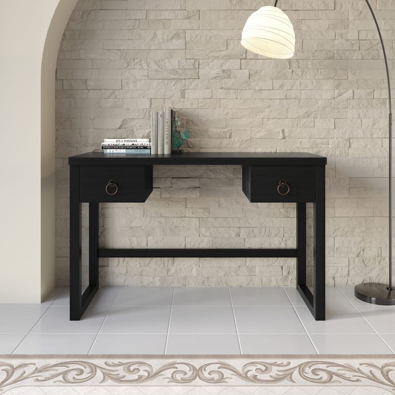 Clayfell Dario Wood Desk - 10' x 14' - Black