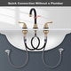 preview thumbnail 4 of 34, WOWOW 8 Inch Widespread Bathroom Faucet in Morden