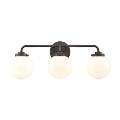 Elk Home Fairbanks Multiple Finishes With Opal Shade 3 Light Vanity Light