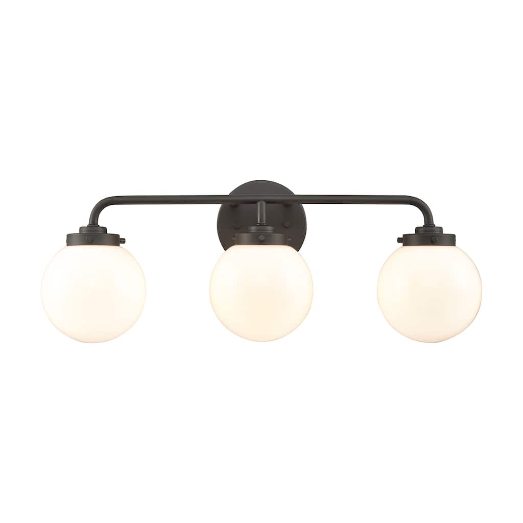 Elk Home Fairbanks Multiple Finishes With Opal Shade 3 Light Vanity Light