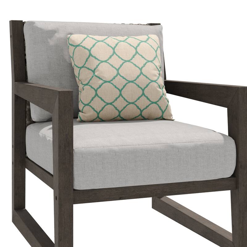 Corvus Augusta 3-piece Outdoor Conversation Set with Sunbrella Pillows