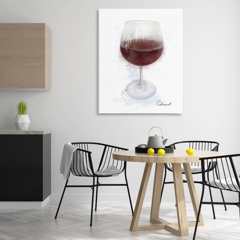 Stupell Modern Cabernet in Glass Canvas Wall Art Design By Matthew Piotrowicz