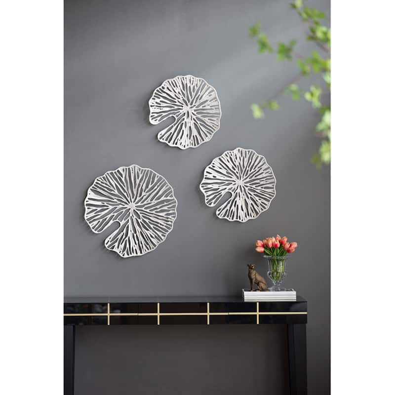 Large Leaf Wall Decoration - 20.5" - White
