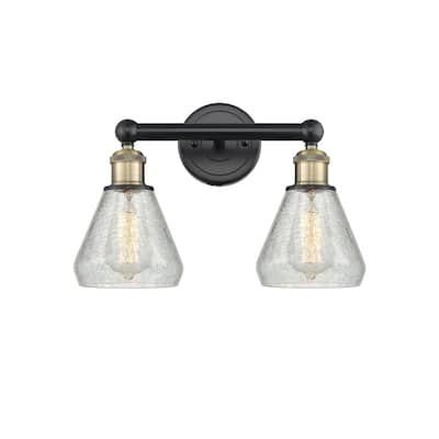 Innovations Lighting 616-2W-13-15 Conesus Vanity Conesus 2 Light 15"