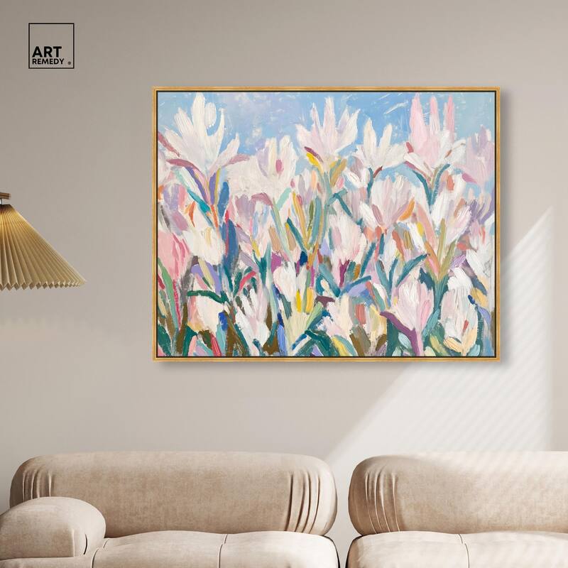 Morning Mist Bloom II Canvas by Art Remedy