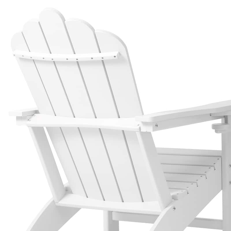 Aderson Outdoor Poly Adirondack Chairs with Cupholders (Set of 4)