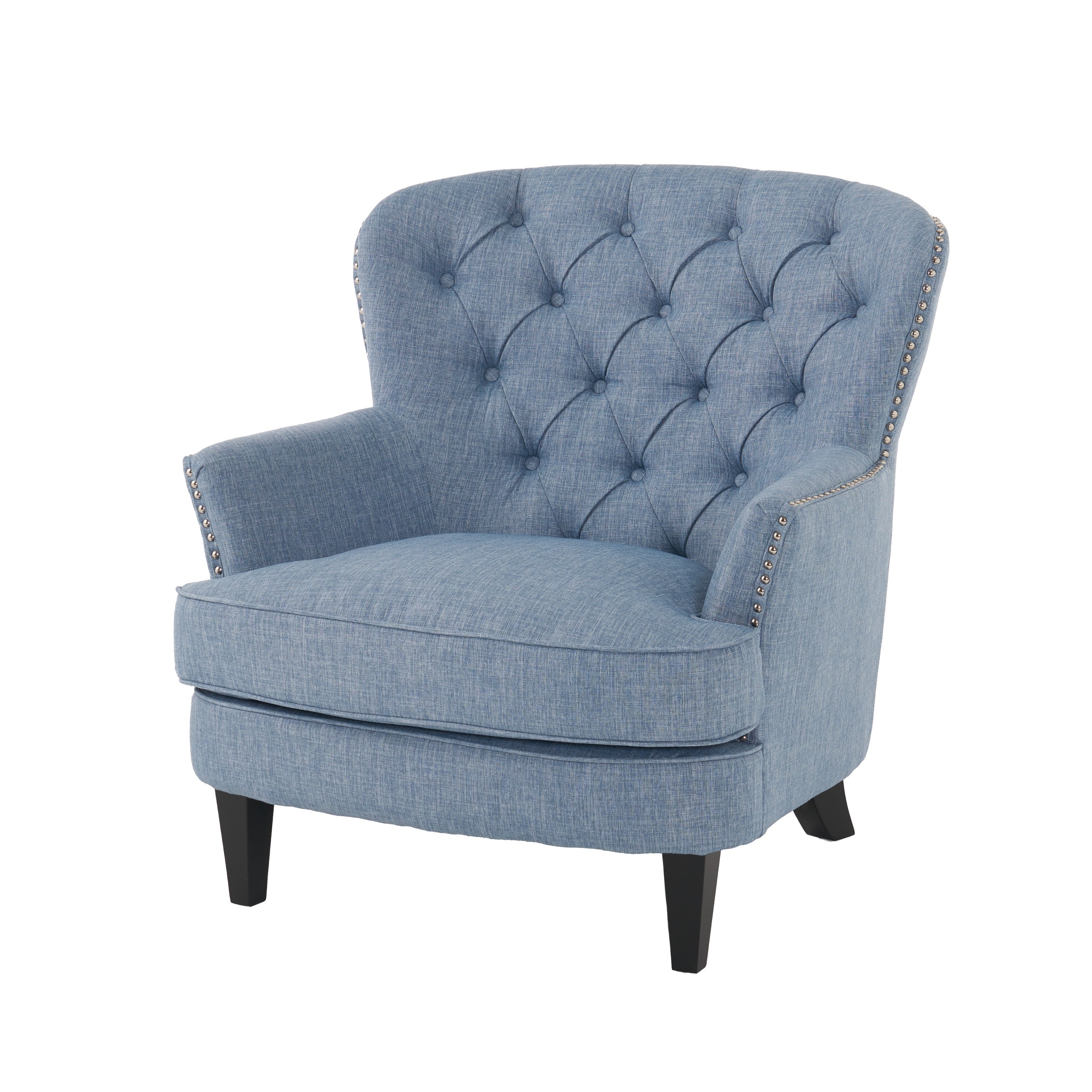Tafton Tufted Oversized Fabric Club Chair by Christopher Knight