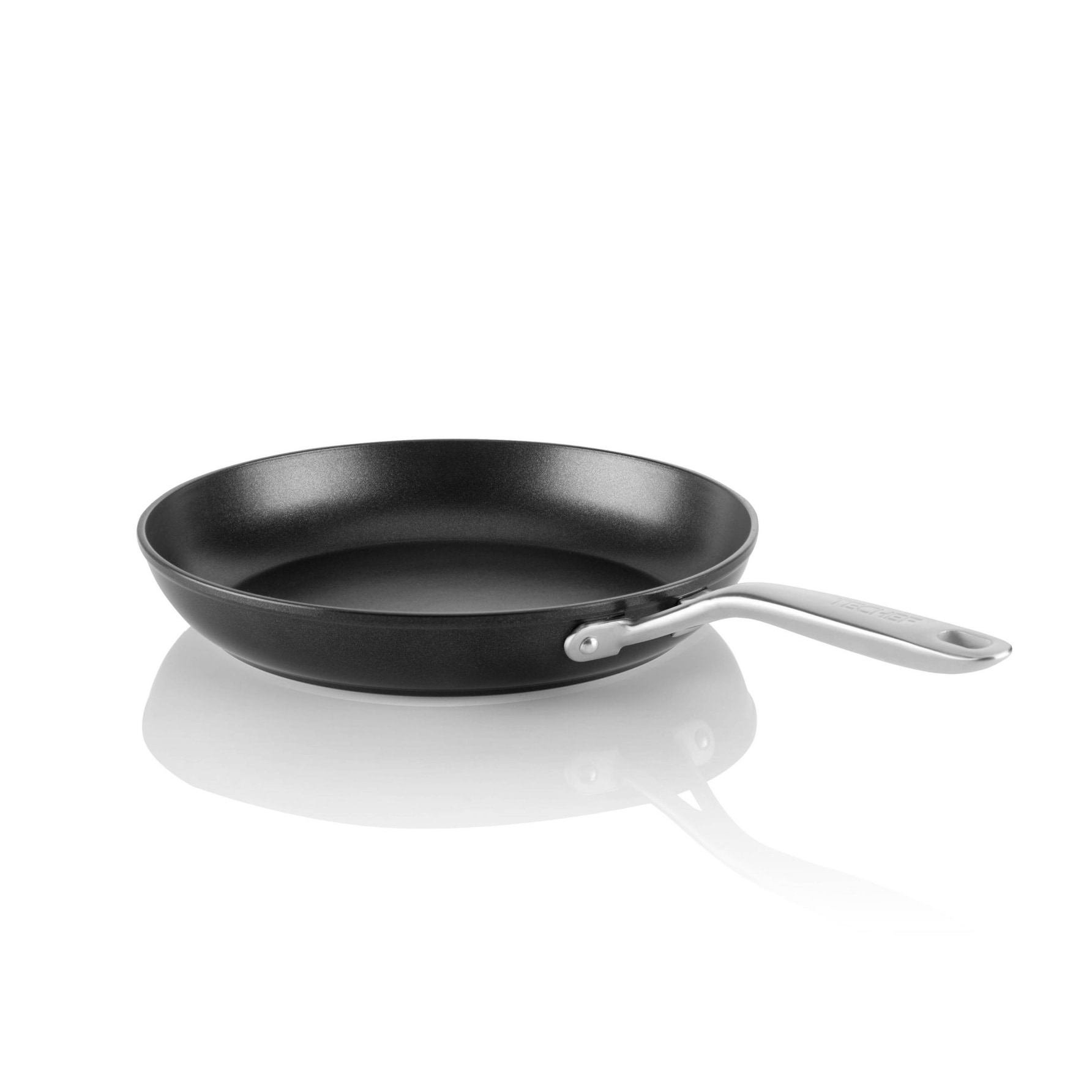 TECHEF Stir-Fry Pan with Glass Lid Onyx Collection 12-Inch Nonstick Wok 