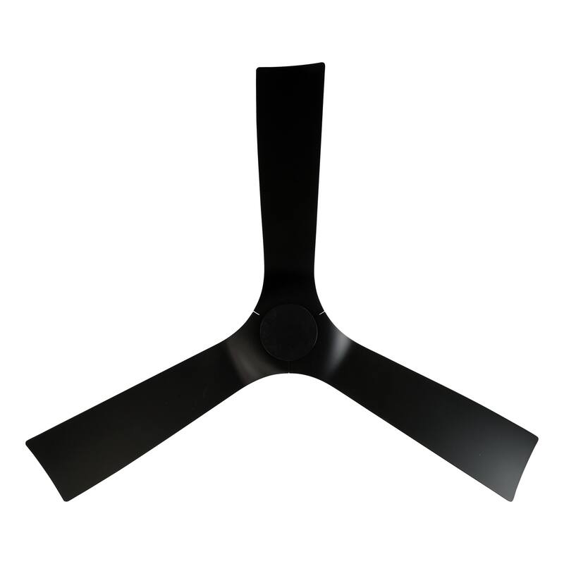 Aviator 54 Inch Three Blade Indoor / Outdoor Smart Flush Mount Ceiling Fan with Six Speed DC Motor.