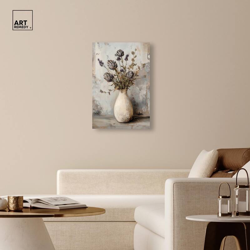 Artichoke Glory Canvas by Art Remedy, Gallery Wrapped