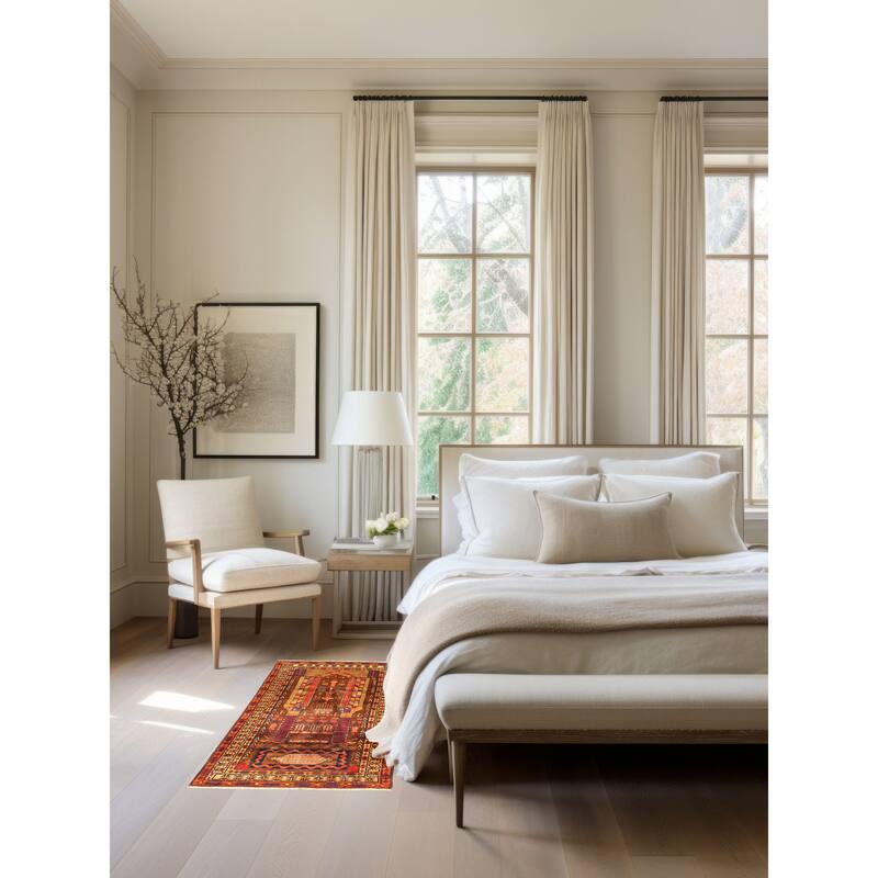 ECARPETGALLERY Hand-knotted Teimani Brown Wool Rug - 2'7 x 4'5